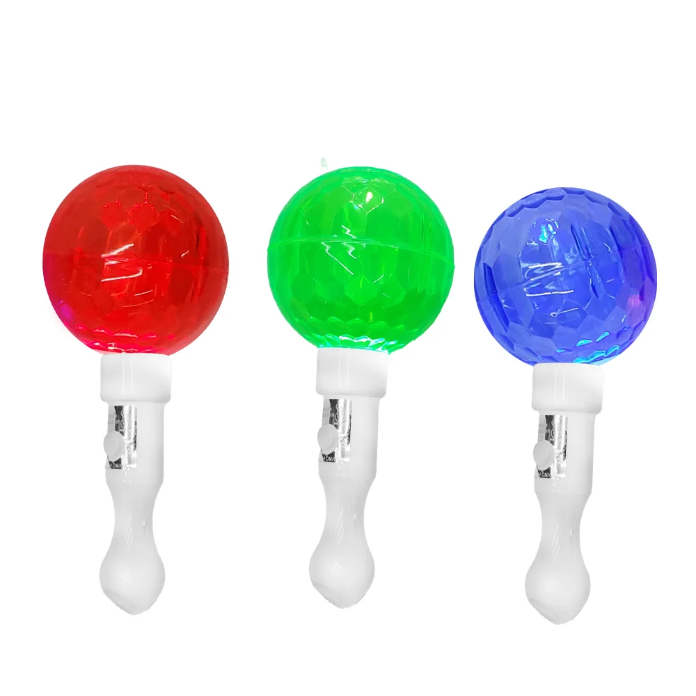 1pza Vara de luz en forma de micrófono con 3 modos distintos, variedad de colores / mcf-004