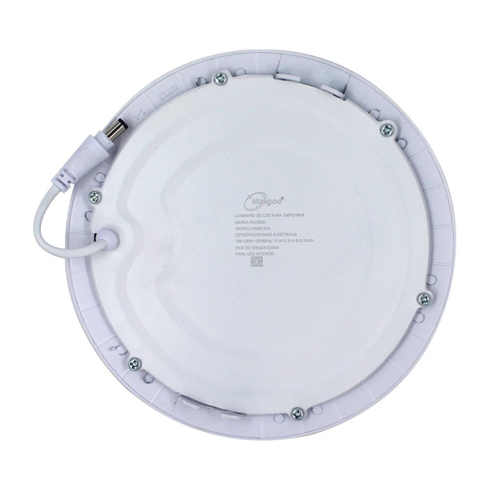 Lámpara / luminario led circular maigoo para empotrar de 12w-6500k, 17cm / mg01504