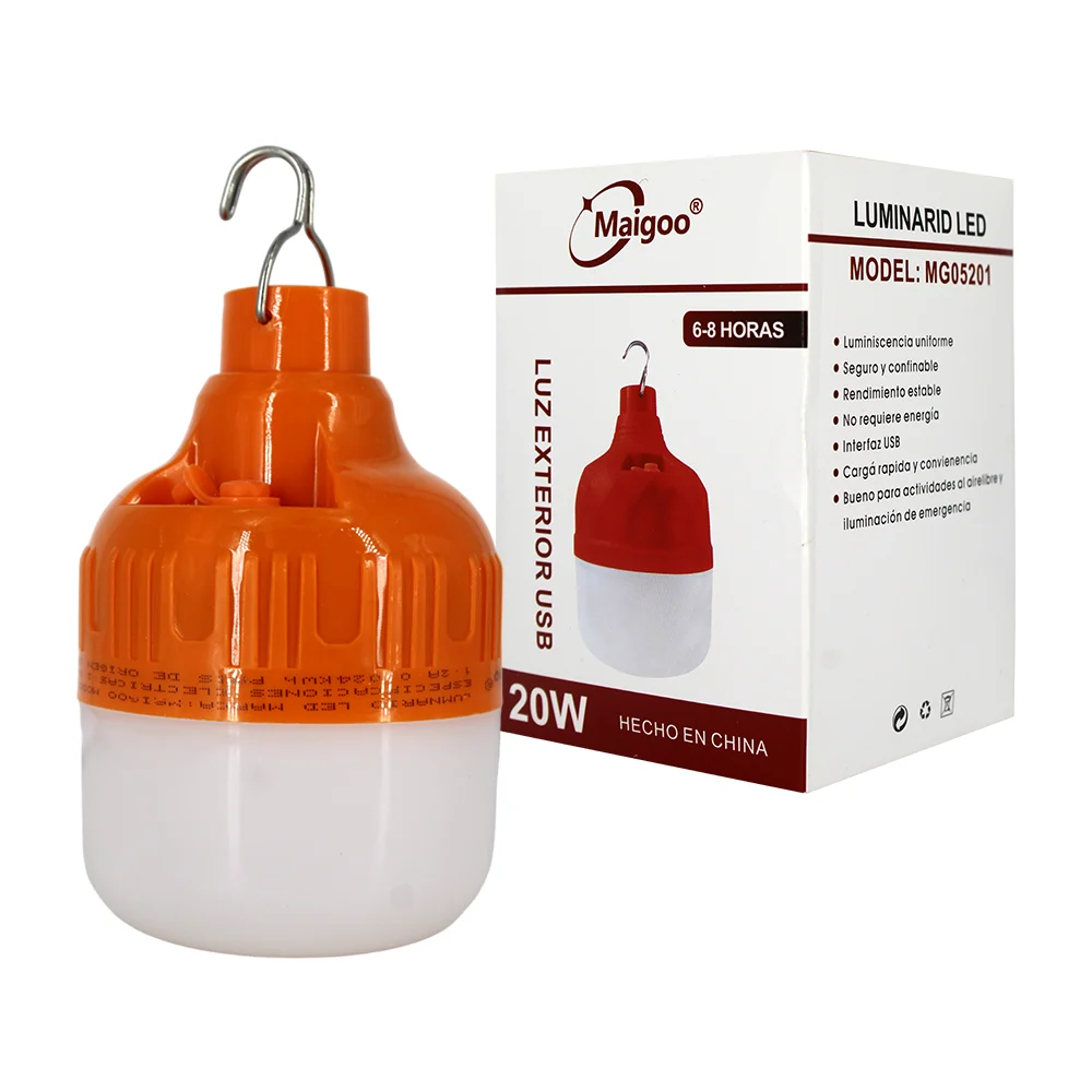 Foco lámpara de emergencia multifuncional maigoo de 20w / mg05201