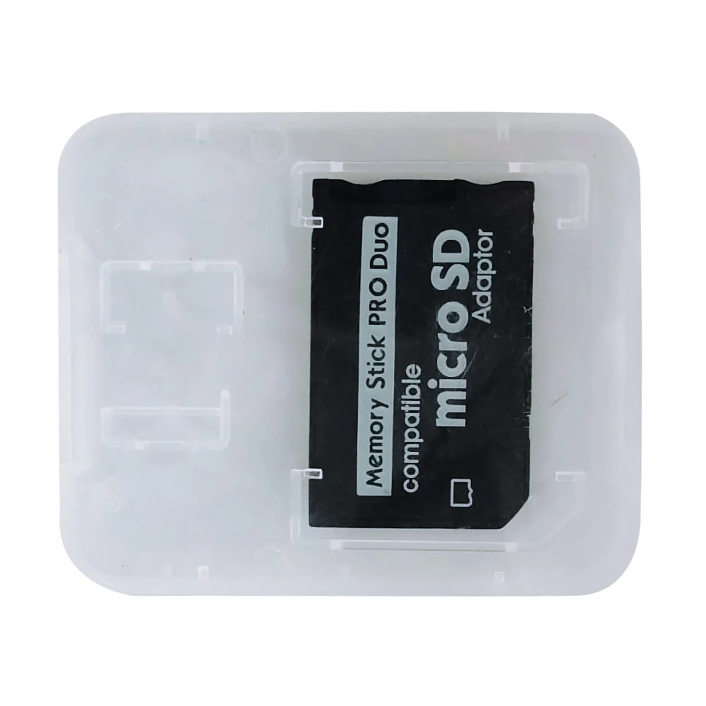 Adaptador de tarjeta de memoria micro sd memory stick pro duo para psp y cámaras / adaptor