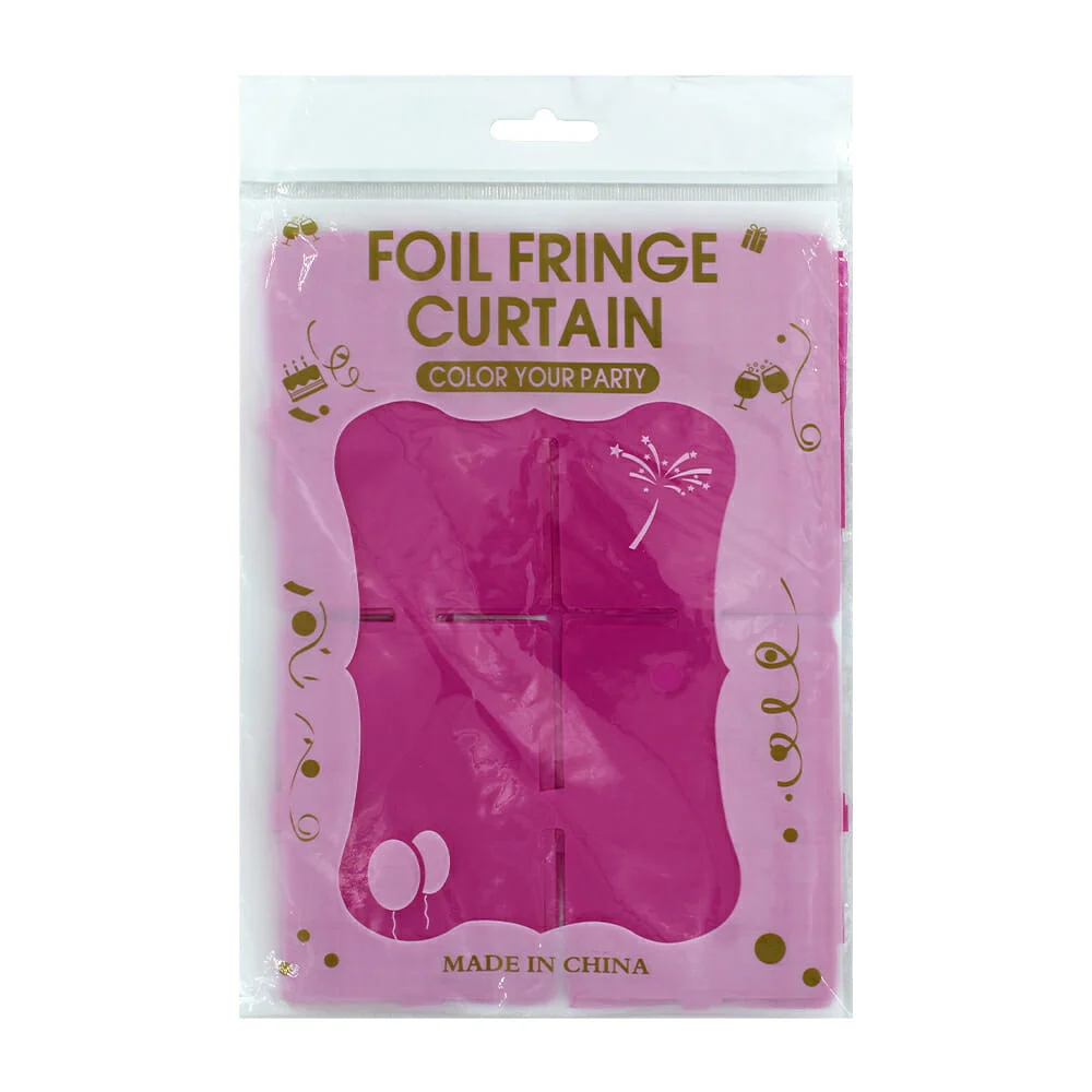 Cortina foil fringe curtain tipo cuadrada lisa, variedad de colores / color your party / ml-272 / ml-221