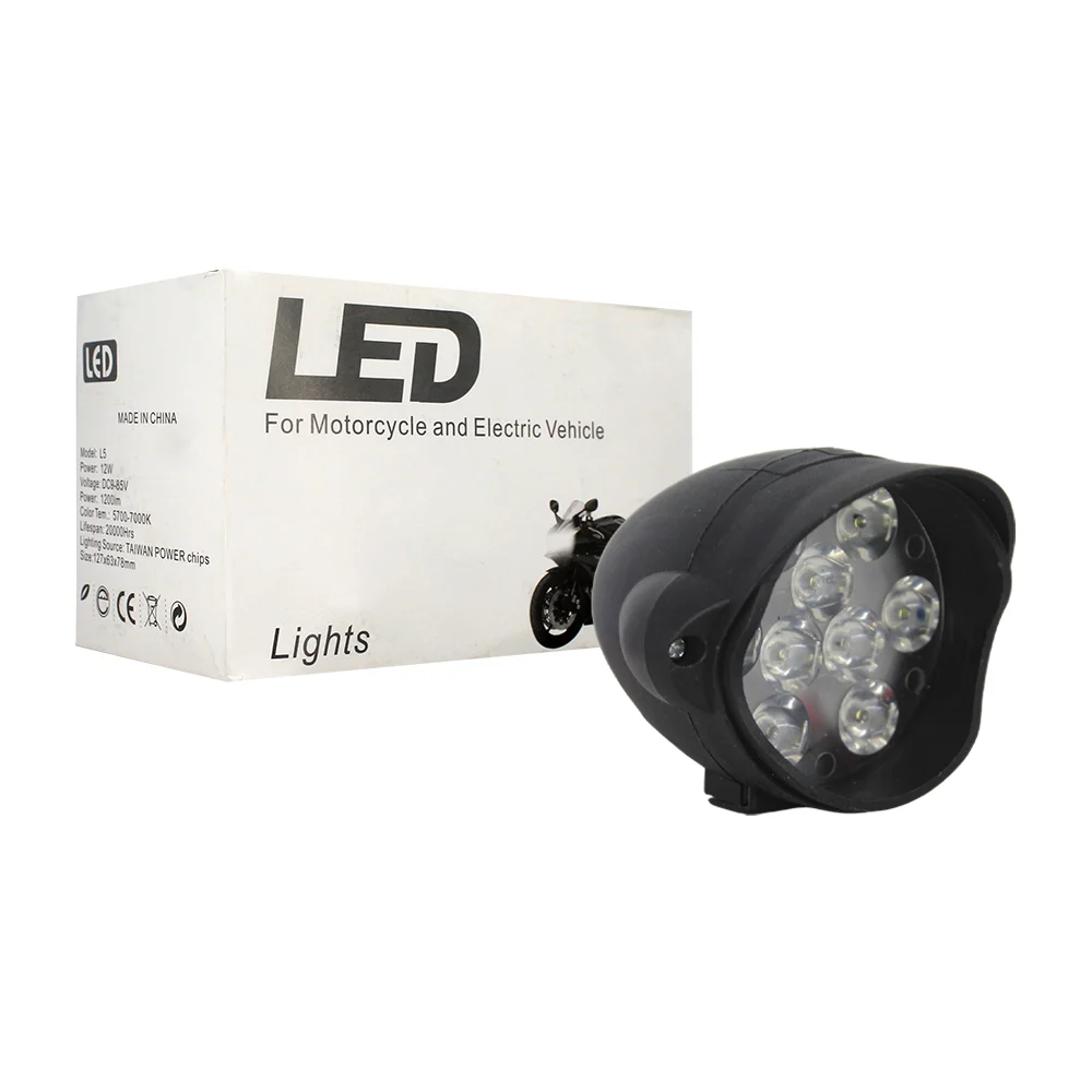 Lámpara de 9 luces led para motocicleta y vehículo eléctrico / moto-l03 / l5