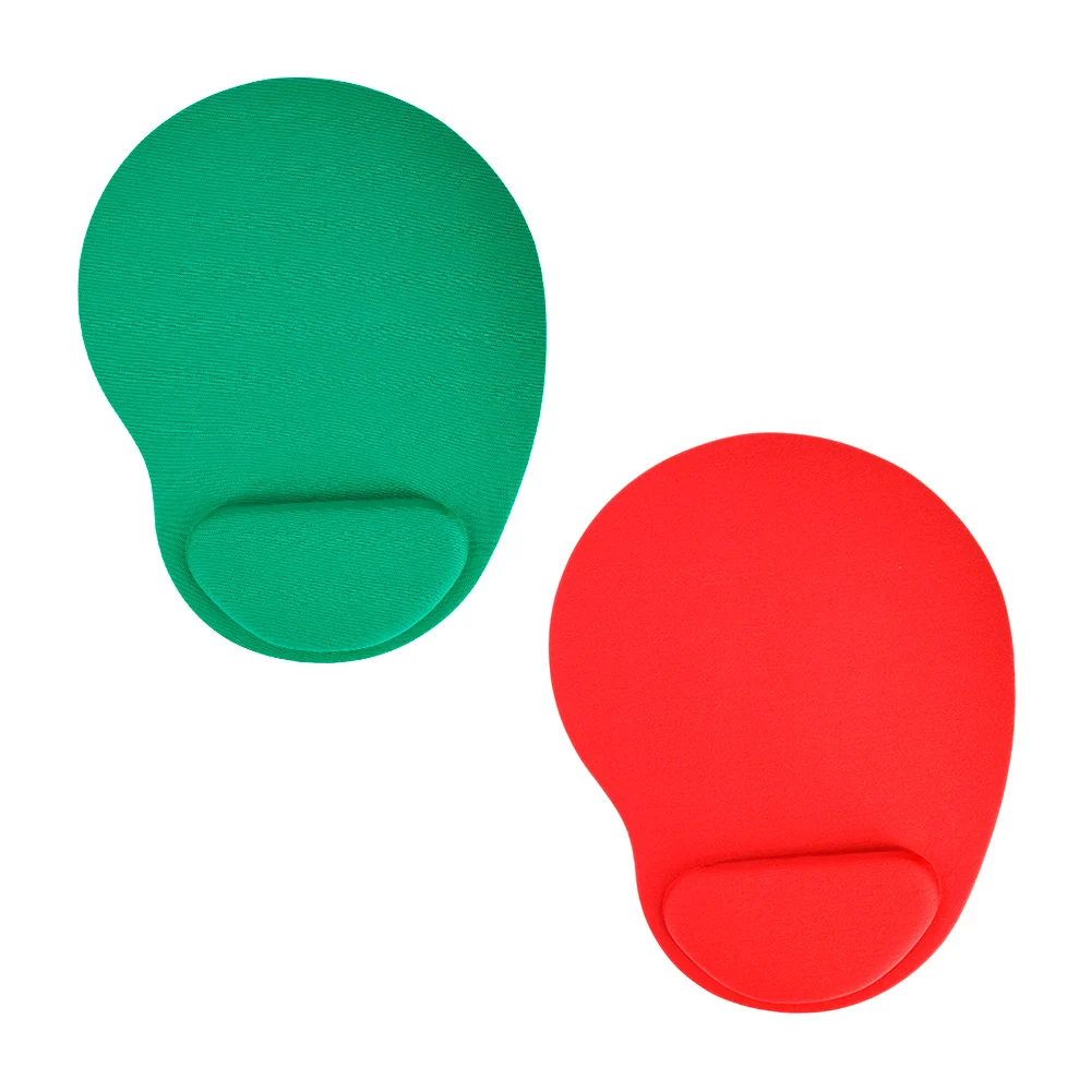 Tapete mouse pad con diseño liso en forma curva y almohadilla, variedad de colores / mouse pad sencillo