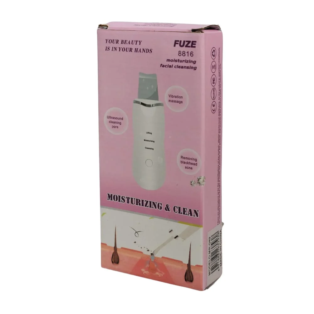 Limpiador facial eléctrico para puntos negros con disminución de poros y dos almohadillas de silicón intercambiables / moisturizing & clean / ks-68 / 8816 / muye 8815