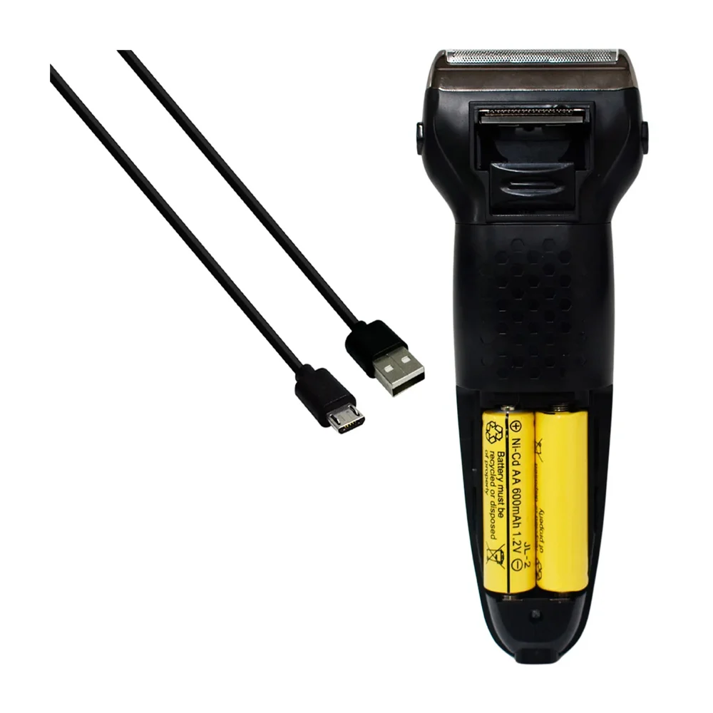 Máquina de afeitadora 3 en 1 con 2 puntas intercambiables y cable de carga, variedad de colores / mr-089