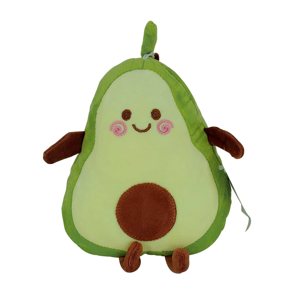 Peluche afelpado pequeño 25cm de aguacate con ventosa para colgar / mr-530034