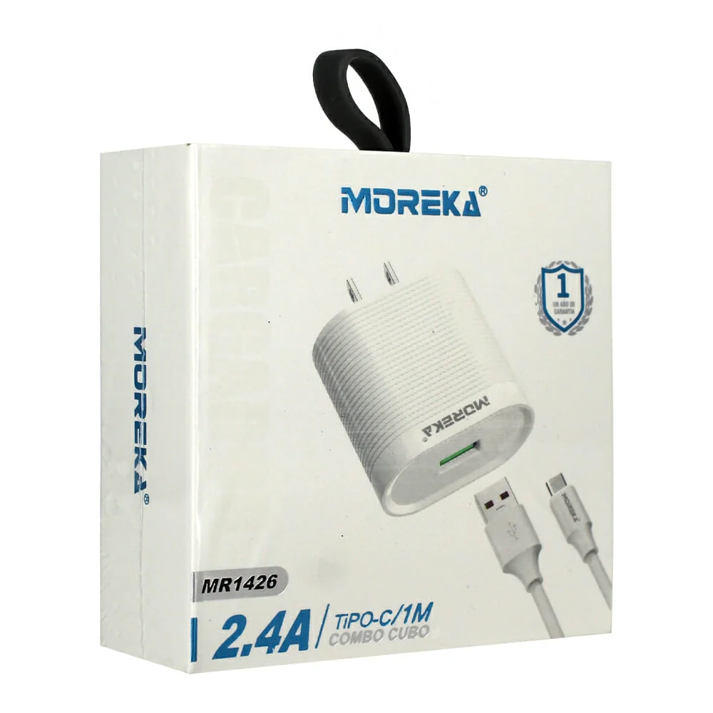Combo cargador 2.4a de 1 metro para entrada tipo-c / mr1426