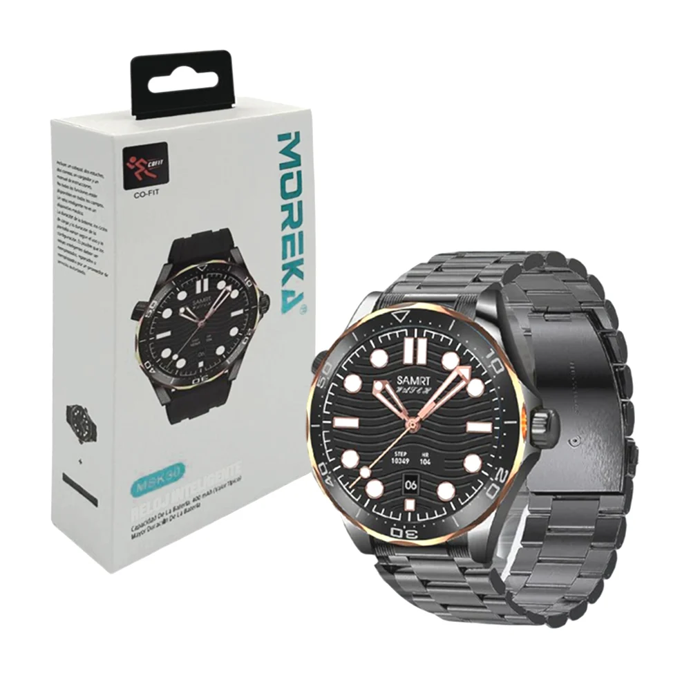 Reloj inteligente / smart watch redondo moreka para hombre, 49mm, 400mah / msk30