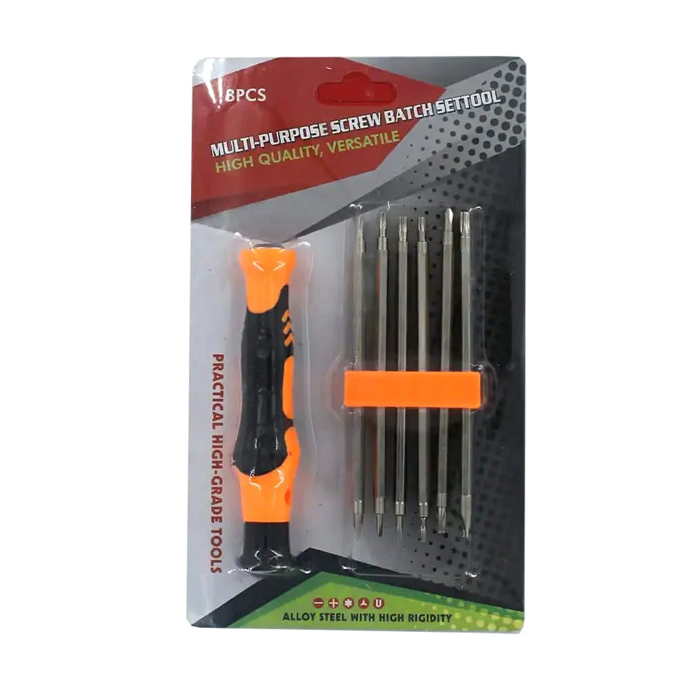 Kit de desarmador con 6 puntas intercambiables multi-purpose / mt296