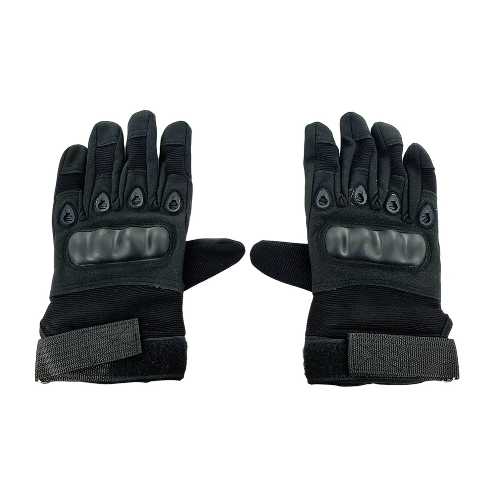 Par de guantes multifuncionales de tela con broches de velcro ajustables, protección de nudillos y dedos para motociclista, variedad de colores / mtt-101 / jfstb1 / fullfinger glove