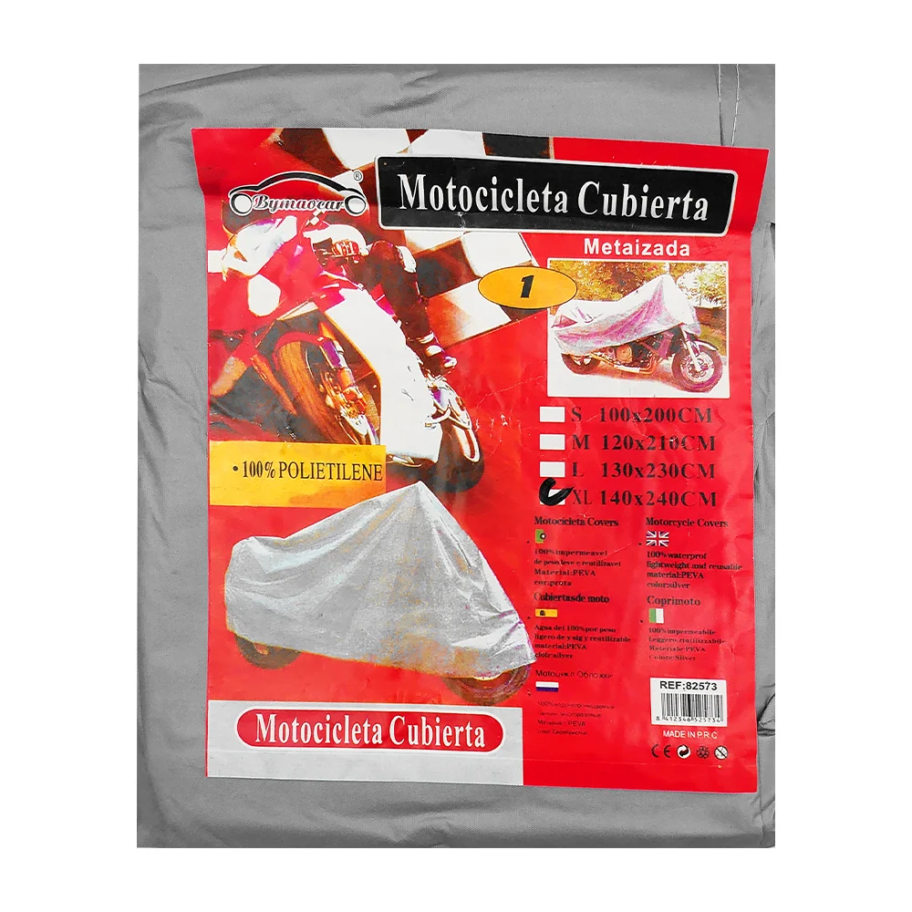 Funda cubierta lisa para motocicleta 140x240cm o 130x230cm / mtz2l / 82573 / mtc-1l / bymaocar