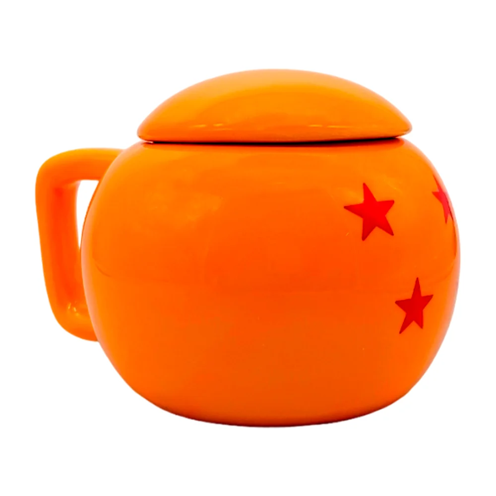 Taza con tapa edición limitada, diseño en forma de esfera del dragón 4 estrellas, 450ml / dragon ball z