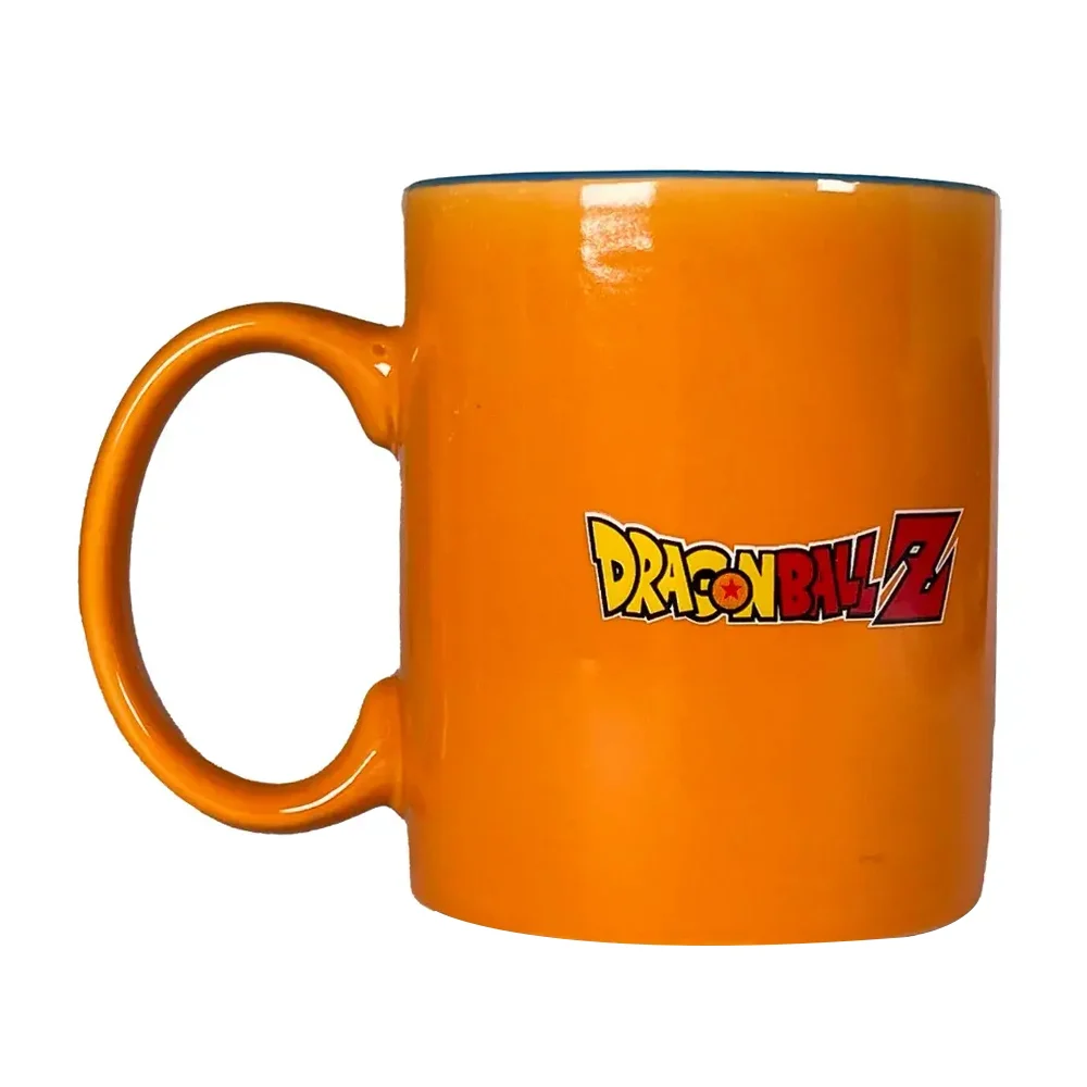 Taza de cerámica con acabado metálico, capacidad de 576ml + diseño de dragon ball z / mugb-dbz-01