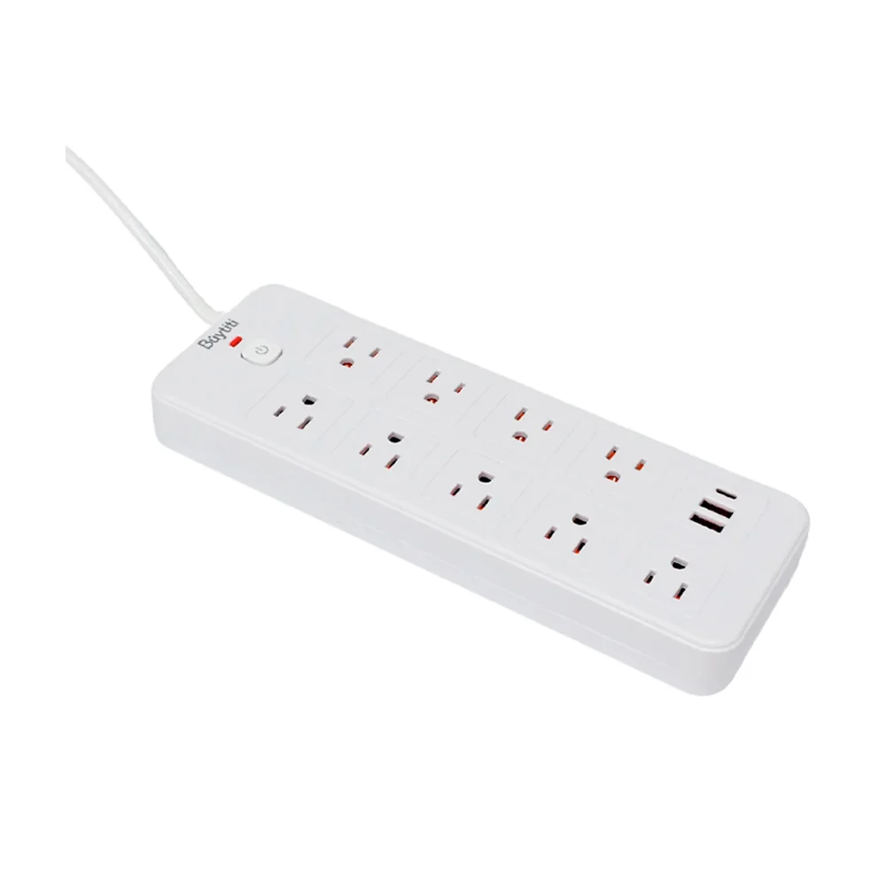 Barra multicontacto con 9 enchufes tomacorrientes, 2 puertos usb y usb-c / multi-17