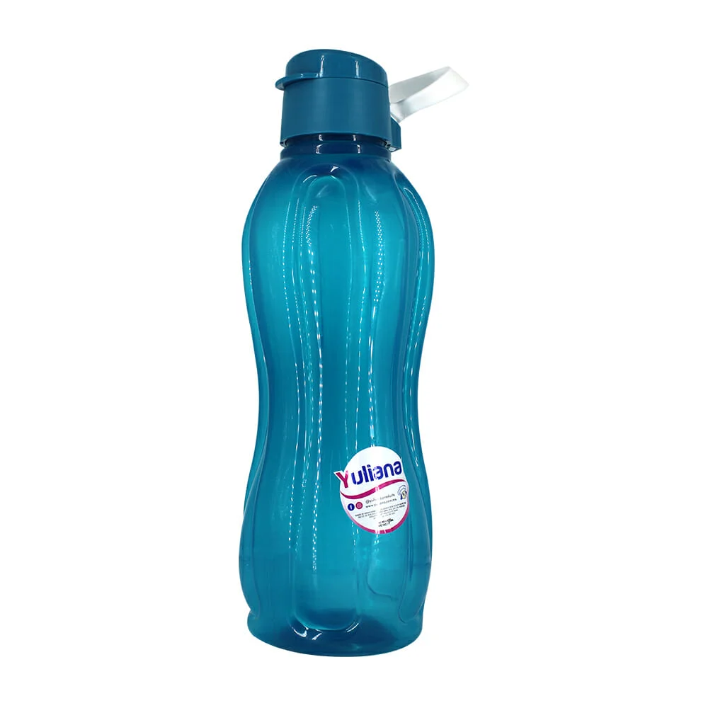 Botella de plástico translúcido con agarradera 1100ml, variedad de colores / mx-257