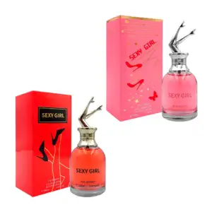 Perfume para dama con decoracion de piernas en la tapa 100ml - 3.4oz …