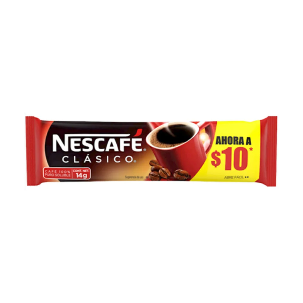 Sobre de café soluble nescafé clásico, 14g / 44079579