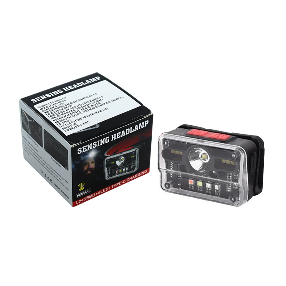 Lámpara para la cabeza con sensor de movimientos y leds multicolor / ng-m006