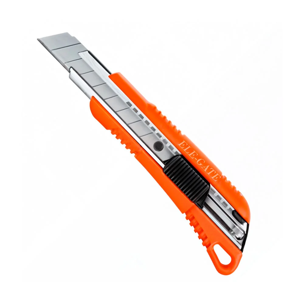 Cutter retráctil de acero inoxidable, con cuchilla intercambiable de 15cm x 18mm