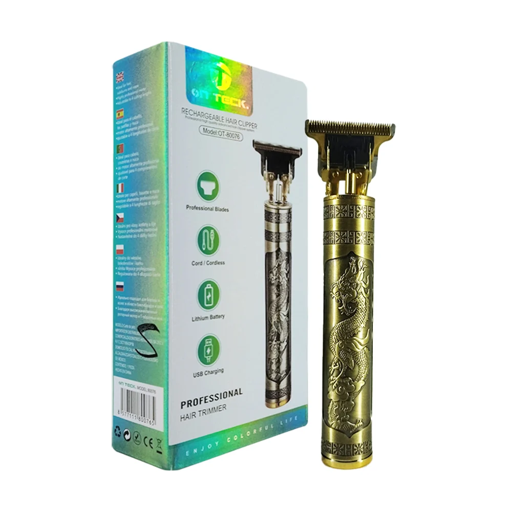 Máquina trimmer inalámbrica con 4 cabezales intercambiables para cortar cabello / on teck / 80076