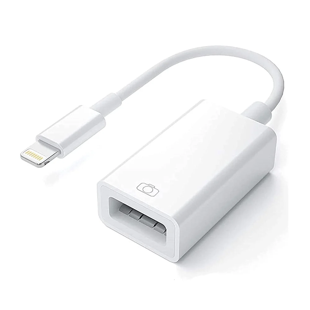 Cable adaptador otg de lightning a usb tipo hembra / otg-01i