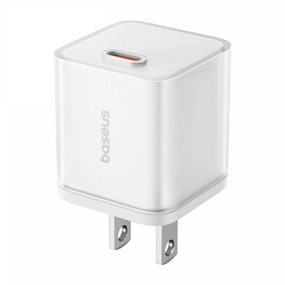 Cubo de carga rápida baseus en color blanco con puerto tipo-c, 30w / p10162505213-00