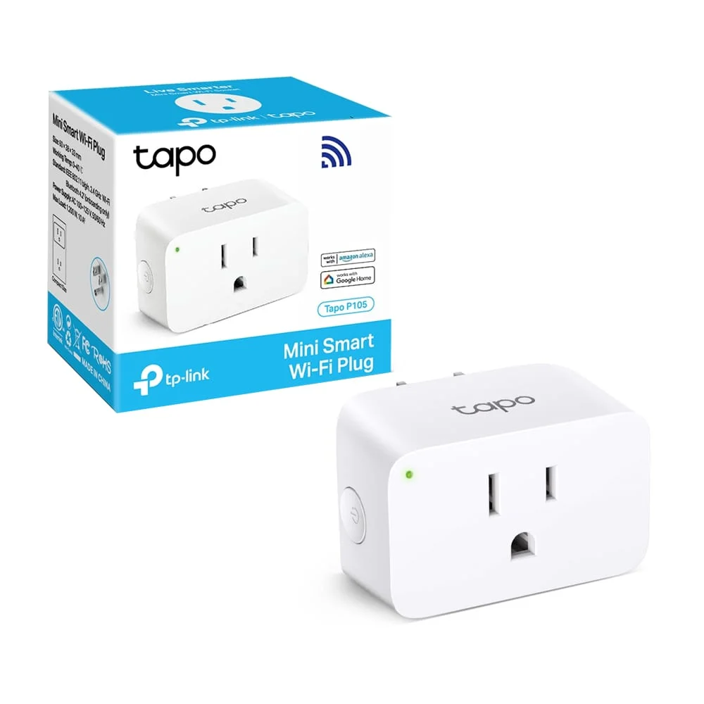 Mini smart enchufe wi-fi inteligente socket en color blanco / tapo p105