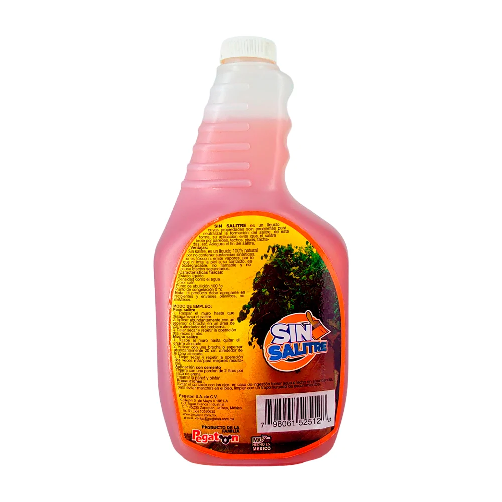 Repelente de humedad sin salitre para muros y techos, 1litro / p216
