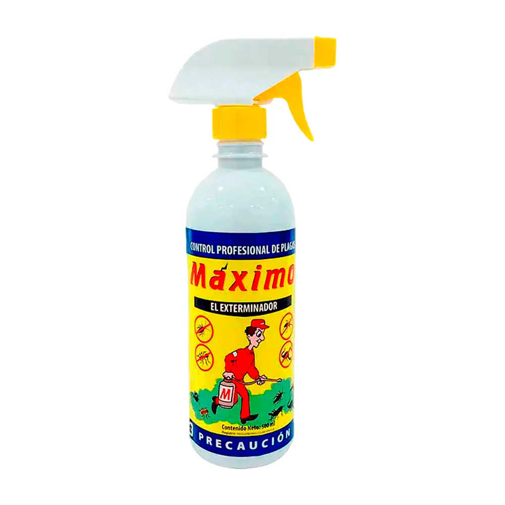 Insecticida en spray para control profesional de plagas 500ml / máximo el exterminador / p220