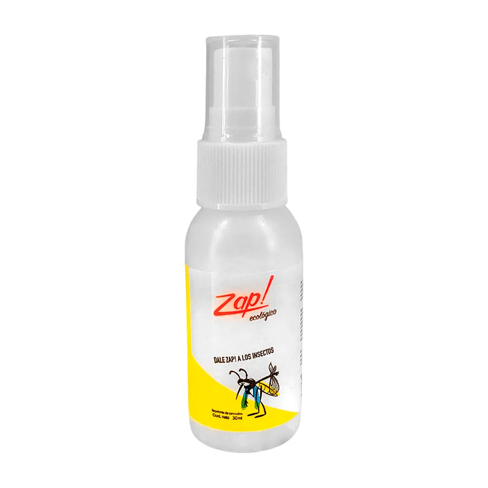 1pza Repelente para mosquitos zancudos en spray con aroma cítrico 30ml / zap ecológico / p228