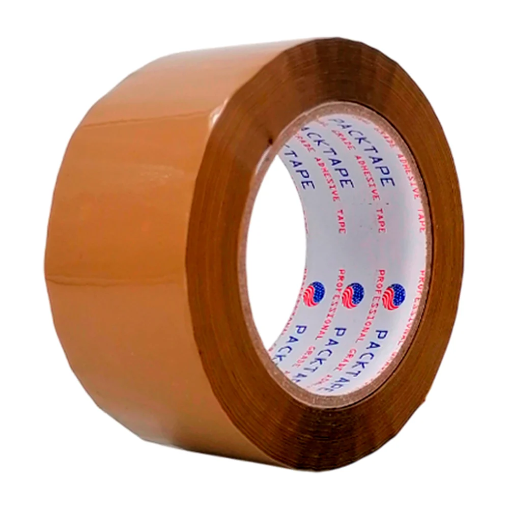 1pza cinta adhesiva canela packtape de 5cm de ancho para empaque / professional grade adhesive tape