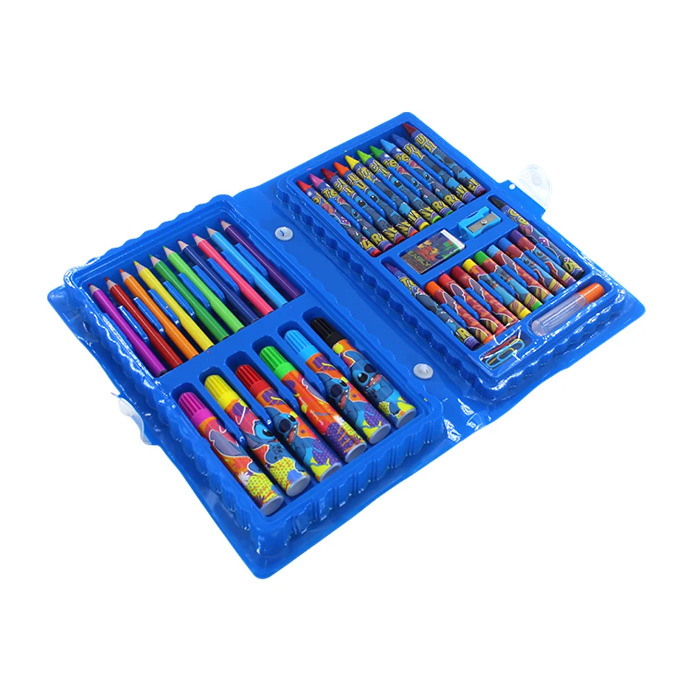 Estuche set de arte con 42 accesorios para colorear de stitch / pocket art set / pas27st