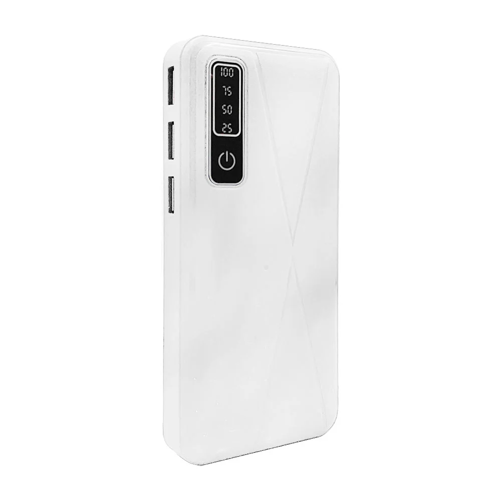 Power bank batería portátil con lámpara y 3 puertos usb 20000mah, variedad de colores / pb-015a
