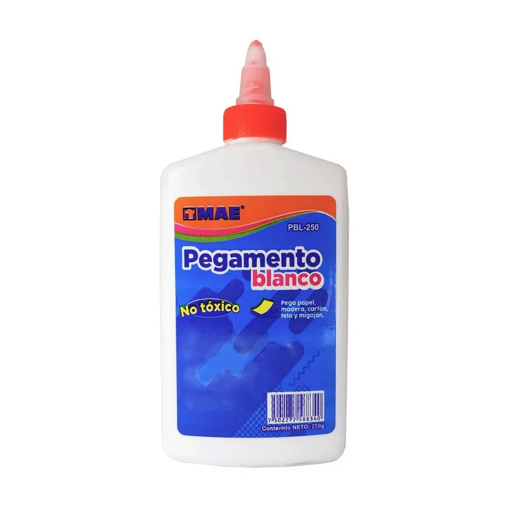 1pza Pegamento resistol líquido blanco mae, 250g / pbl-250