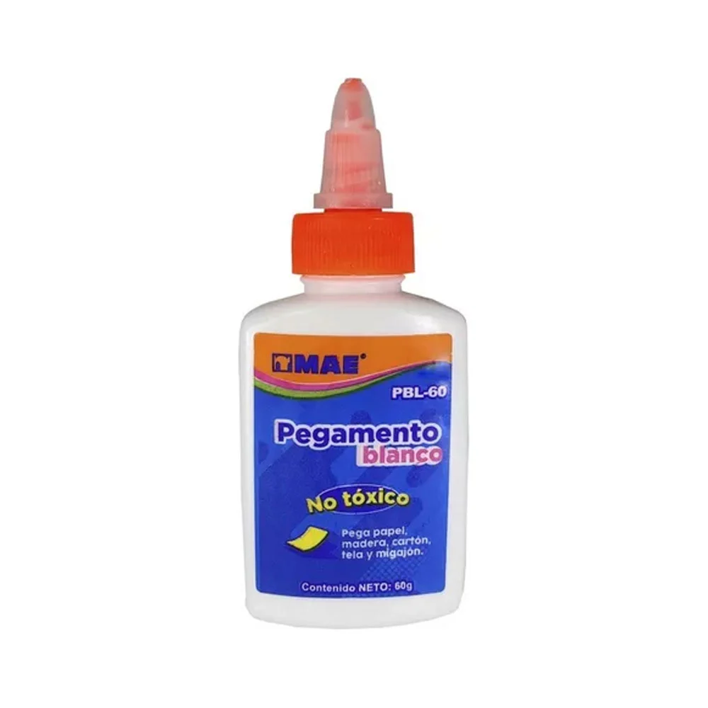 1pza Pegamento resistol líquido blanco mae, 60g / pbl-60