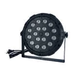 Reflector proyector de 18 luces led rgb con rotación de 360° para escenario / led flat par light / pd-118 / 60000039 / zy-mh18