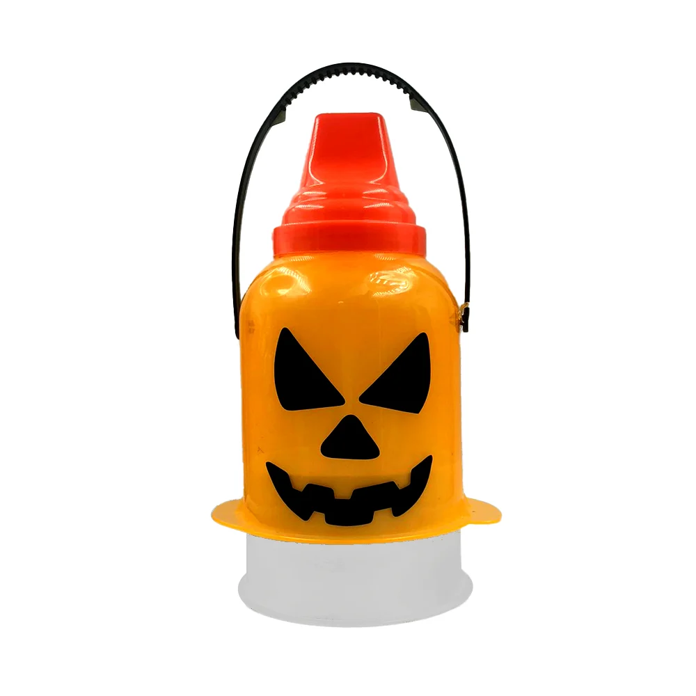 Contenedor dulcero con temática de halloween en forma de pelón pelo rico, variedad de colores / pelon.halloween