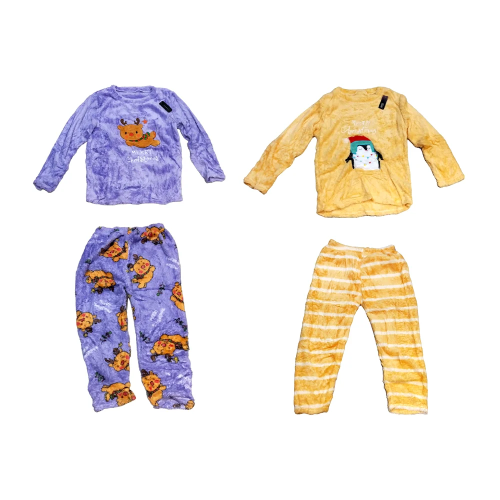 Conjunto de pijama afelpada para adulto 2 piezas pans y suéter con diseño navideño jera moda, variedad de modelos / pijama.polar