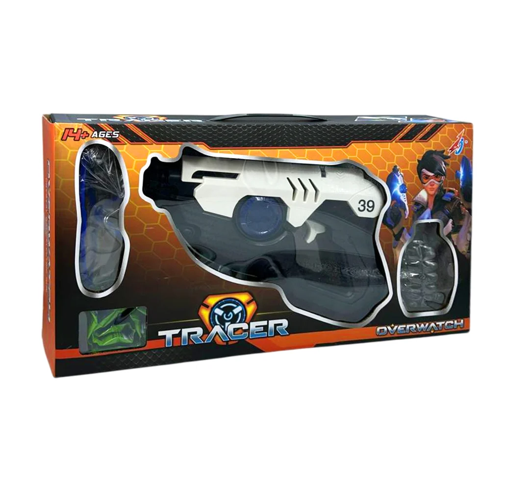 Pistola de hidrogel tracer overwatch con accesorios, variedad de colores / 317