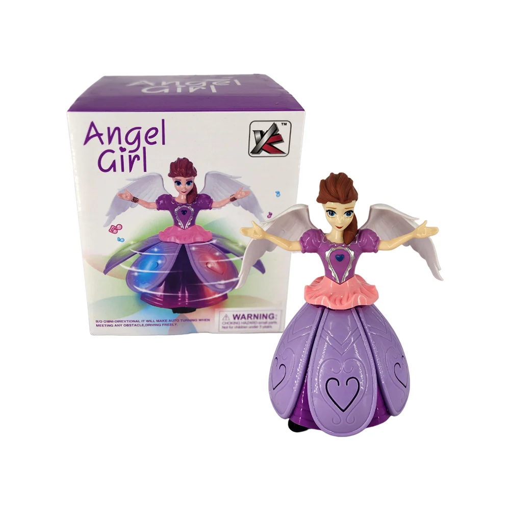 Princesa móvil con luz, sonido y alas / angel girl / yy-0106