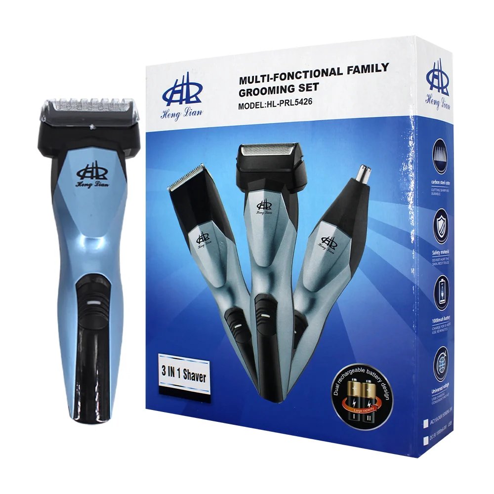 Rasuradora y cortadora recargable 3 en 1 multifuncional con accesorios, variedad de colores / hl-prl5426