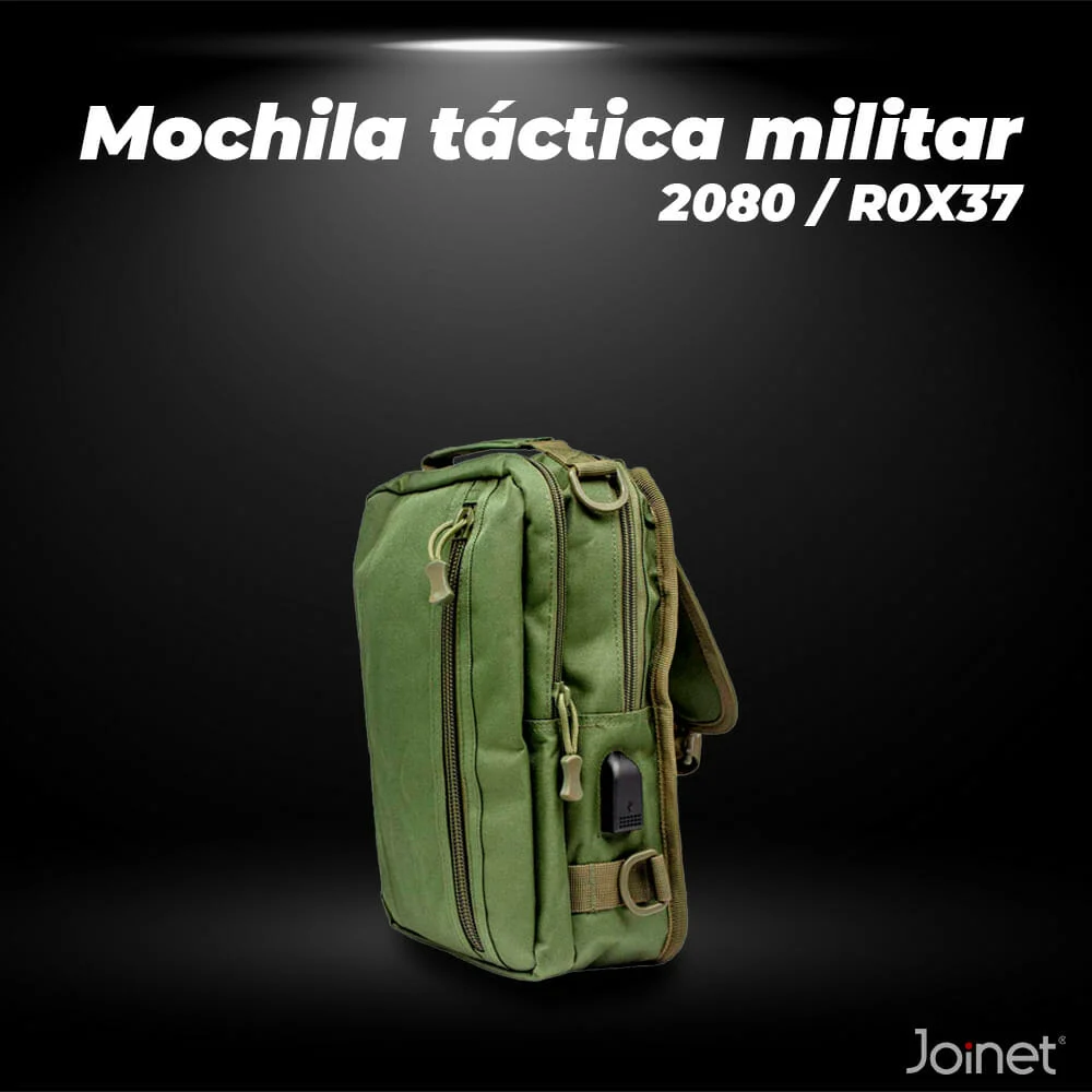 Mochila mariconera táctica lisa de 3 compartimentos, variedad de diseños y colores / lml-2080 / R0X37
