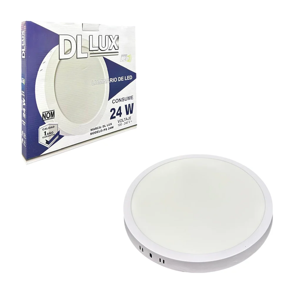 Lámpara plafón de sobreponer para interiores de 24w con luz fria / ps-24w
