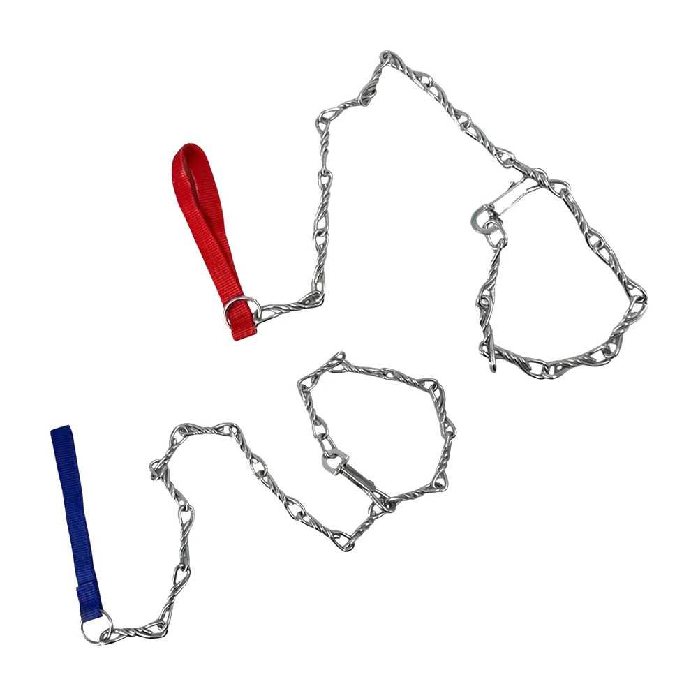 Correa de cadena cromada para mascota, 4.0mmx1.2m, variedad de colores / ps4247