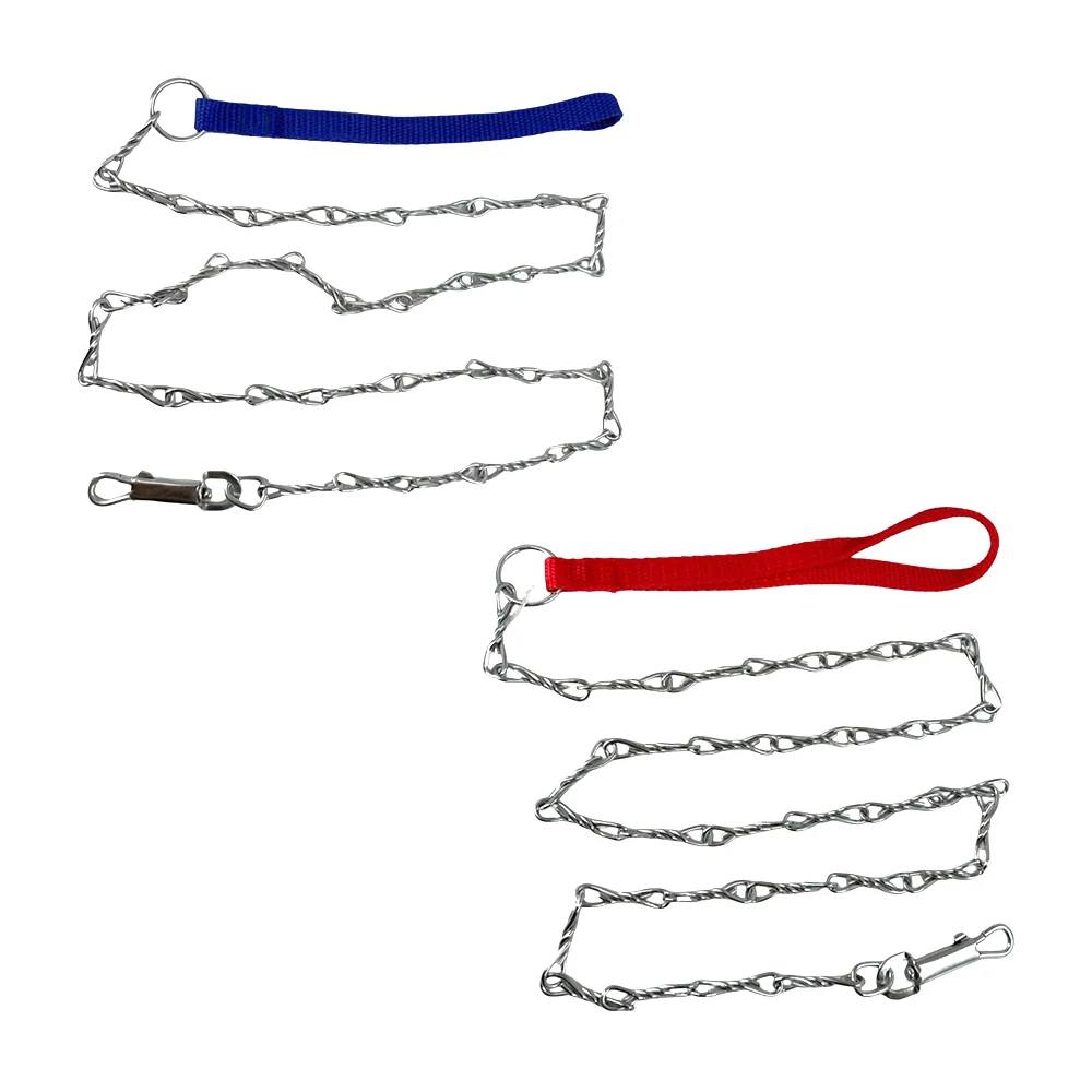 Correa de cadena chica cromada para mascota, 1.5mmx1.2m, variedad de colores / ps4249