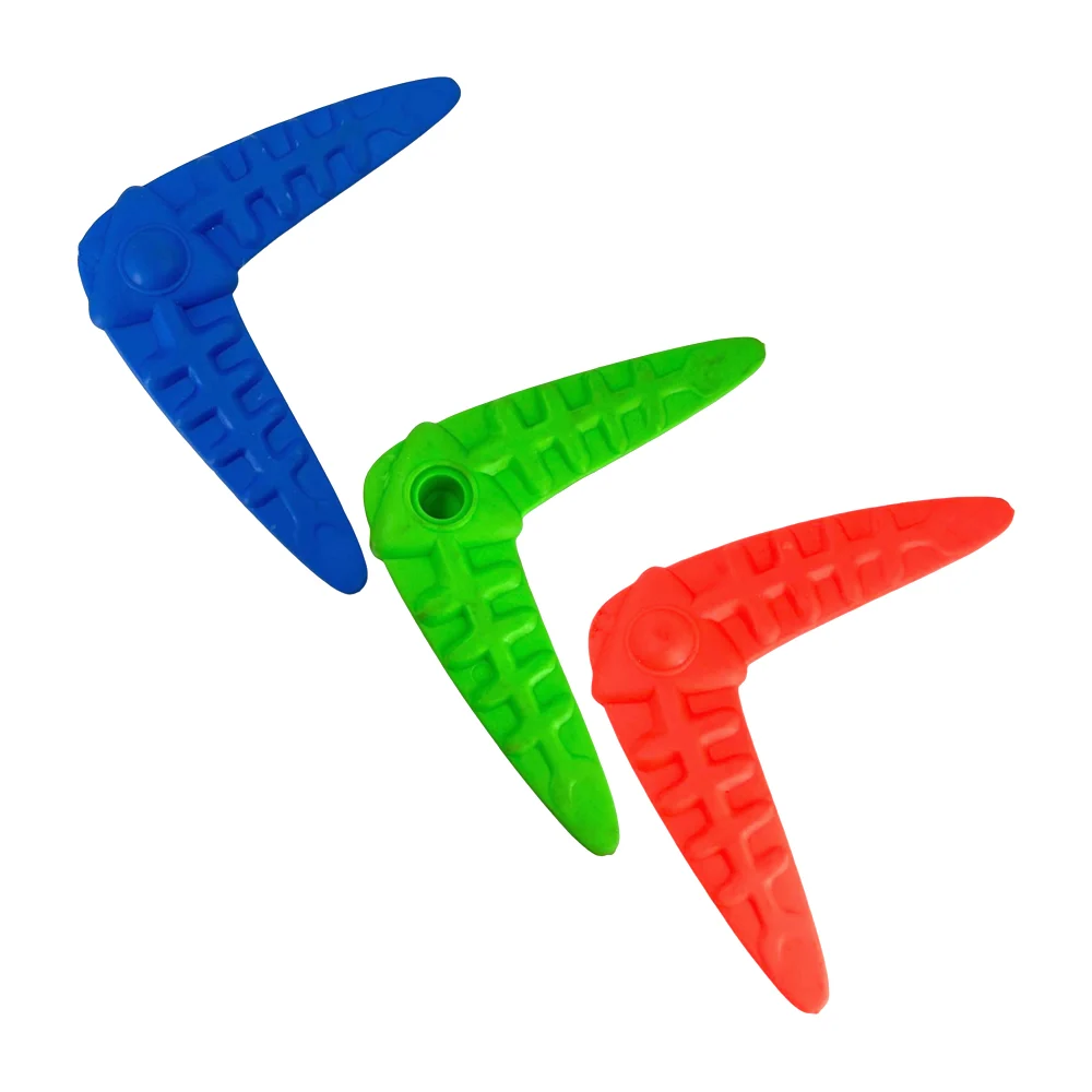 Juguete lanzador / boomerang de goma para mascota, variedad de colores / pet toys / ps4353