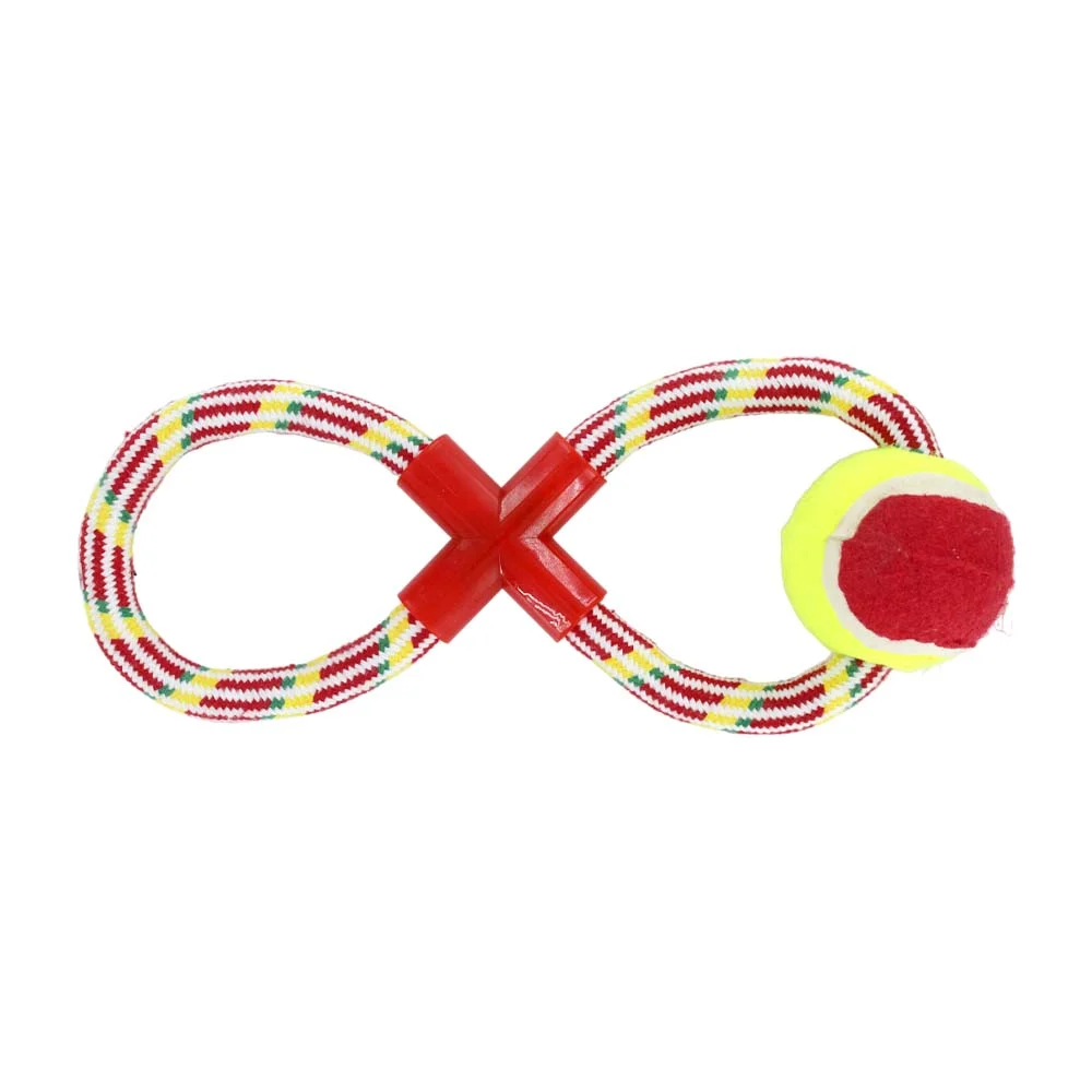 Juguete de cuerda con pelota para perro, variedad de colores / pet toys