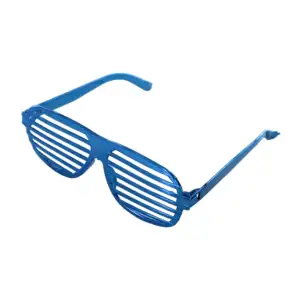 1pza Lentes de plástico en tono metálico con líneas horizontales para…