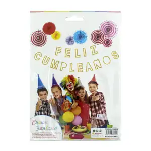 Banner letrero feliz cumpleaños de 15 piezas con efecto metálico / hh…