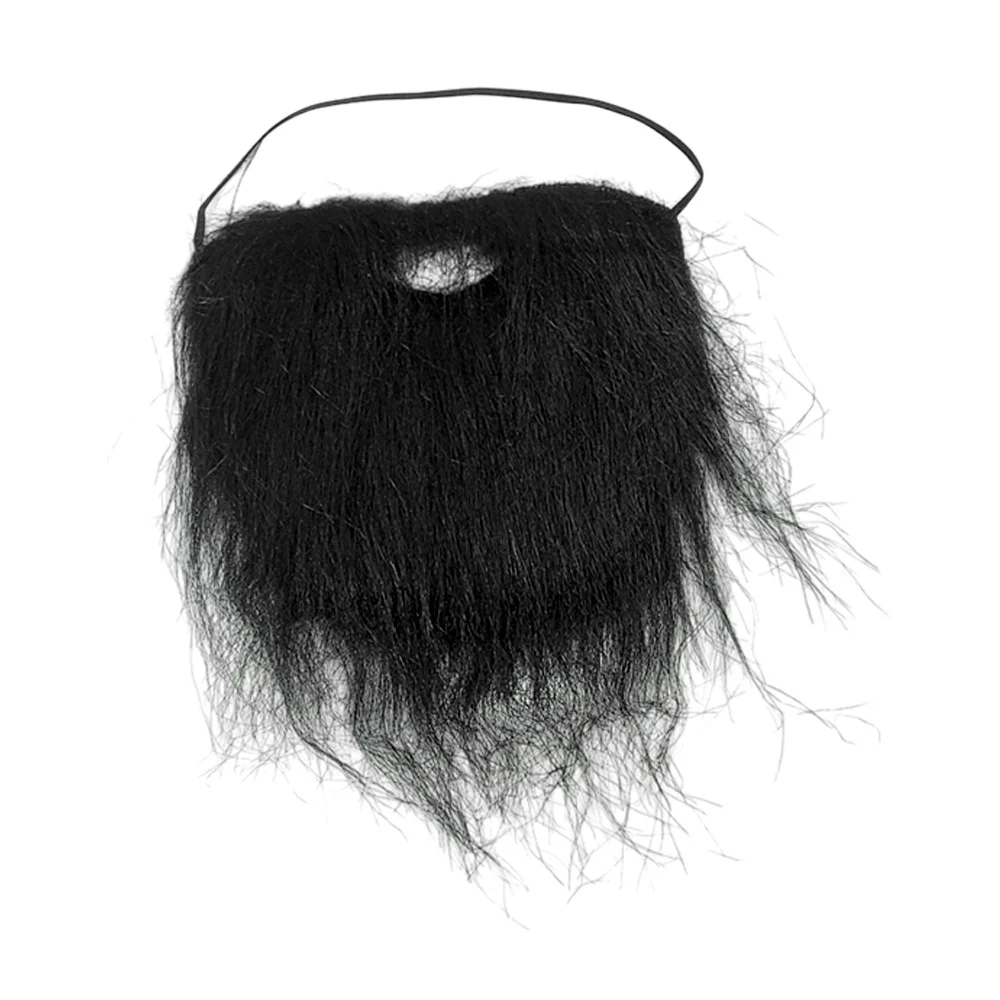 Barba falsa de color negra para disfraz / pt10753